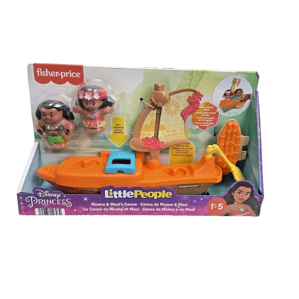 Fisher-Price Little People Disney Princess Moana & Maui's Boat Playset
